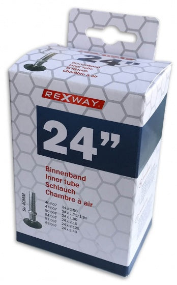 binnenband 24 inch (40/62-507) AV 40 mm zwart