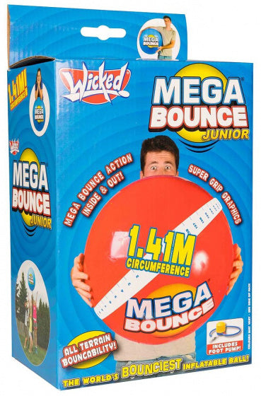 bal Wicked Mega Bounce junior 1,41 meter rood 3-delig