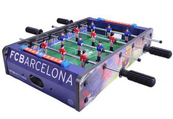 voetbaltafel FC Barcelona 50,5 x 37 cm hout paars/groen