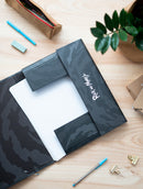 elasto-/foldermap junior A4 34 x 24 cm zwart/rood