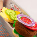 speelgoedbarbecue junior 71 x 70,5 cm hout 16-delig