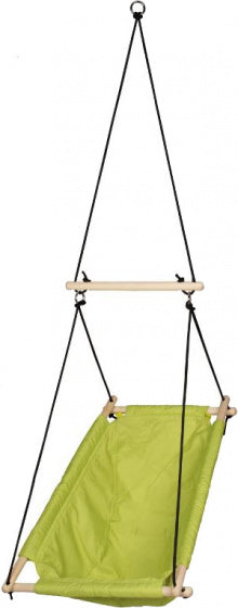hangschommel 61 x 77 x 28 cm hout/polyester groen