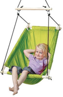 hangschommel 61 x 77 x 28 cm hout/polyester groen