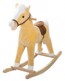 hobbelpaard kerstmis junior 73 x 31 x 63 cm hout/textiel