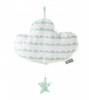 muziekdoos Happy Cloud 27 cm wit/groen