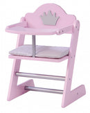 poppenstoel Princess Sophie junior hout 42 cm roze/zilver