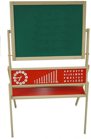 school-/tekenbord magnetisch junior 112 cm hout rood