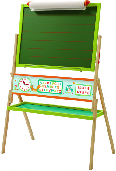 school-/tekenbord magnetisch junior 124 cm hout groen