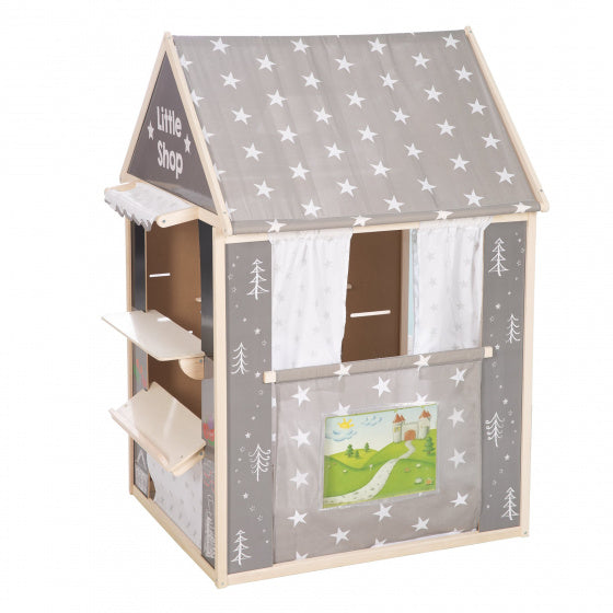 speelhuis Stars junior 94,5 x 82,5 x 128 cm hout grijs