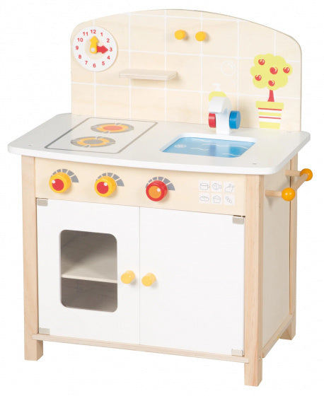 speelkeuken junior 52 x 30 x 63 cm hout naturel 8-delig