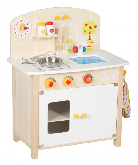 speelkeuken junior 52 x 30 x 63 cm hout naturel 8-delig