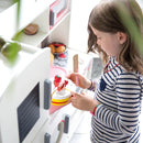 speelkeuken junior 80,5 x 29 x 85 cm hout wit/rood