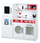 speelkeuken junior 80,5 x 29 x 85 cm hout wit/rood