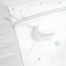 speelkleed Magic Stars junior 100 x 100 cm katoen lichtgrijs