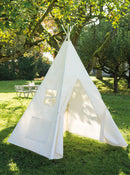 tipi speeltent junior 117 x 110 x 156 cm canvas wit
