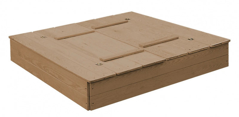 zandbak Outdoor Deluxe 127 x 123,5 cm hout lichtbruin