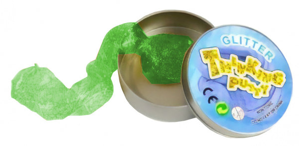 slijm Thinking Putty Glitter groen