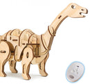 3D-modelbouw Apatosaurus 40 cm hout naturel 79-delig