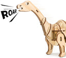 3D-modelbouw Apatosaurus 40 cm hout naturel 79-delig