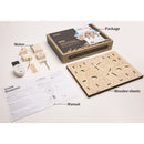 3D-modelbouw Apatosaurus 40 cm hout naturel 79-delig