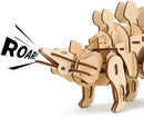3D-modelbouw Stegosaurus 40 cm hout naturel 88-delig