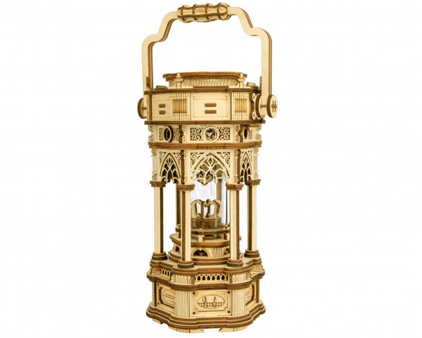 bouwpakket 3D Victorian Lantern 14 x 11,5 cm hout bruin