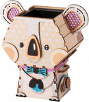 DIY bloempot houten koala 13,9 cm 47-delig