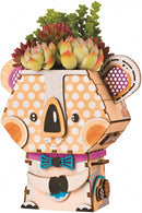 DIY bloempot houten koala 13,9 cm 47-delig
