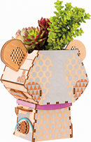 DIY bloempot houten koala 13,9 cm 47-delig