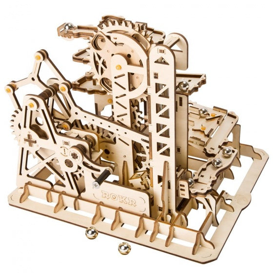3D-puzzel Knikkerbaan hout bruin 227-delig