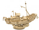 modelbouwpakket Fishing Ship 15,8 cm hout 104-delig