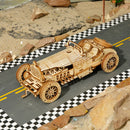 modelbouwpakket V8 GP Car 19 x 8 cm hout 220-delig