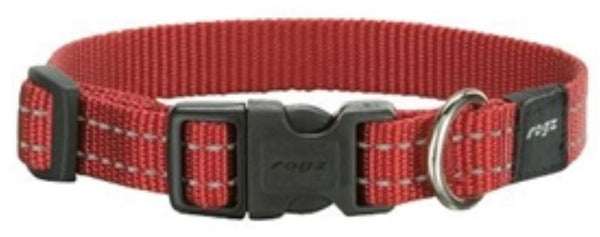 Rogz For Dogs Snake Halsband Rood 16 MMX26-40 CM