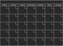 maandkalender krijtbord 43 x 61 cm zelfklevend zwart