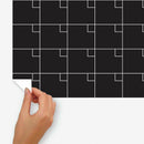 maandkalender krijtbord 43 x 61 cm zelfklevend zwart