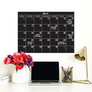 maandkalender krijtbord 43 x 61 cm zelfklevend zwart