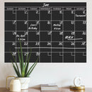maandkalender krijtbord 43 x 61 cm zelfklevend zwart