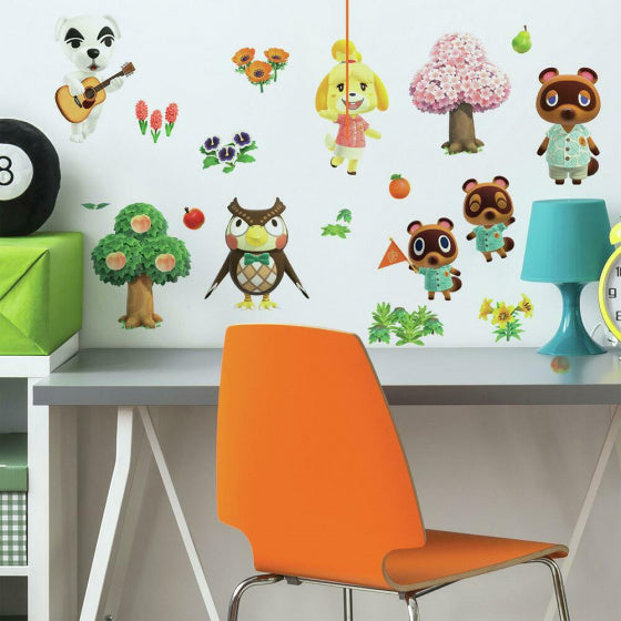 muursticker Animal Crossing 24,1 cm vinyl 26-delig