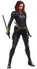 muursticker Black Widow 72 x 106 cm vinyl 22-delig