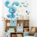 muursticker Blue's Clues junior vinyl blauw 13-delig