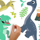 muursticker Friendly Dinosaur 24,4 cm vinyl 26-delig