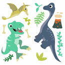 muursticker Friendly Dinosaur 24,4 cm vinyl 26-delig