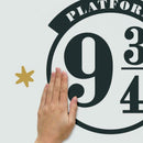 muursticker Hogwarts Express vinyl zwart 23-delig