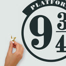 muursticker Hogwarts Express vinyl zwart 23-delig