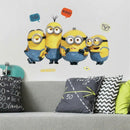 muursticker Minions junior vinyl blauw/geel 14-delig