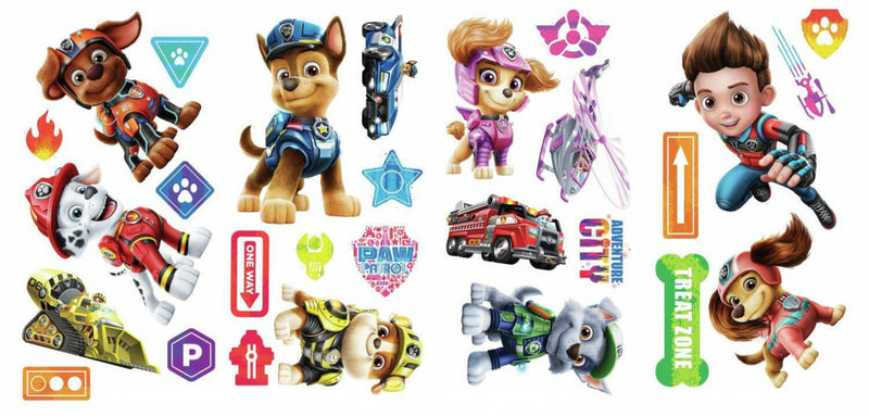 muursticker Paw Patrol Movie junior vinyl 28-delig