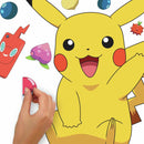 muursticker Pikachu junior vinyl geel 14-delig