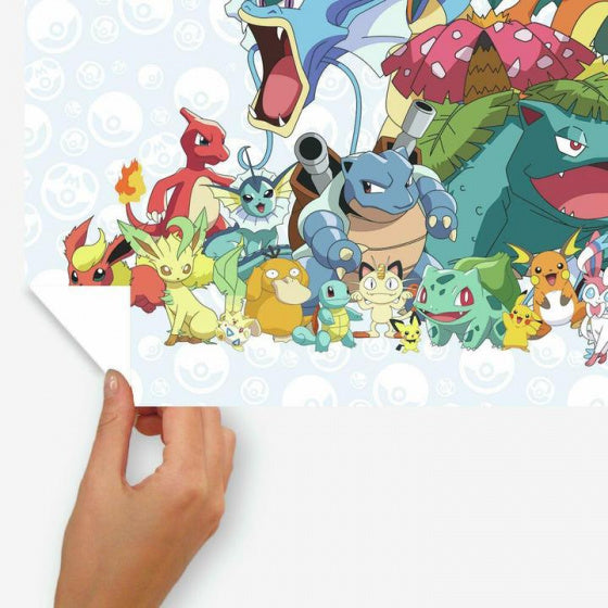 muursticker Pokémon junior 65,2 x 91,7 cm vinyl