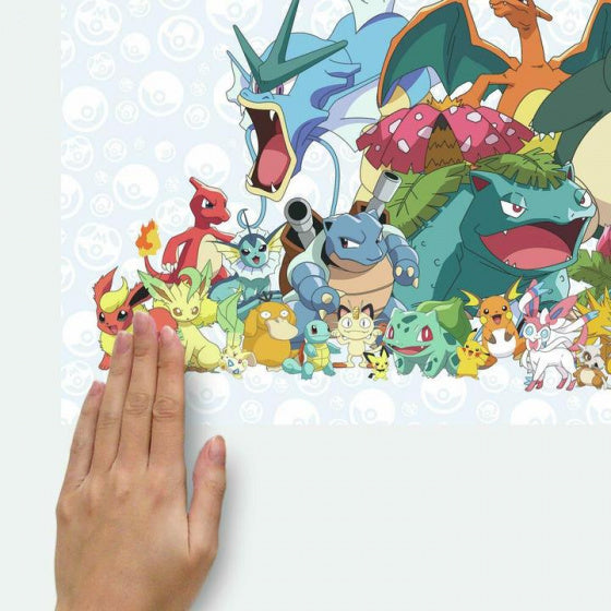 muursticker Pokémon junior 65,2 x 91,7 cm vinyl