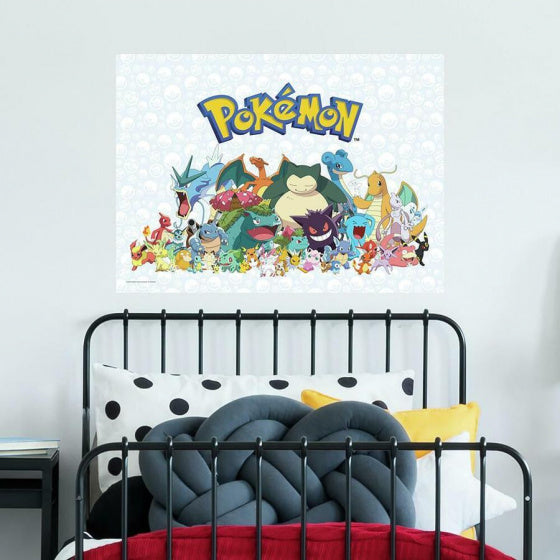 muursticker Pokémon junior 65,2 x 91,7 cm vinyl